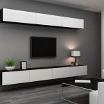Cama TV stand VIGO 140 30/140/40 black/white gloss