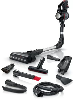 Bosch BCS711PET Stick vacuum Battery Dry Bagless 0.3 L Black, Red 3 Ah