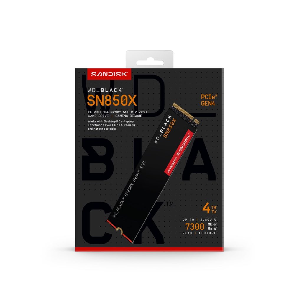 Western Digital Black SN850X 4 TB M.2 PCI Express 4.0 NVMe