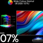Hisense 120L9HA projection TV Ultra short throw projector 3000 ANSI lumens DLP UHD 4K (3840x2160) Black, Dark Grey