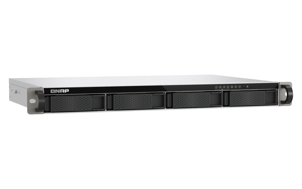 QNAP TS-433eU NAS Rack (1U) Cortex-A Cortex-A55 4 GB 0 TB QNAP Turbo System Black