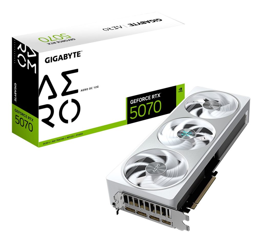 Graphics card Gigabyte GeForce RTX 5070 AERO OC 12 GB GDDR7