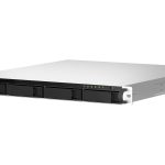 QNAP TS-464U NAS Rack (1U) Intel® Celeron® N5095 8 GB DDR4 0 TB QNAP Turbo System Aluminium, Black