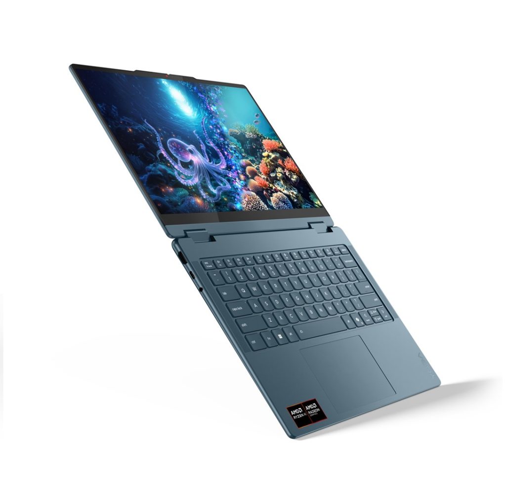Lenovo Yoga 7 2-in-1 14AKP10 Copilot+ PC AMD Ryzen AI 5 340 Hybrid (2-in-1) 35.6 cm (14") Touchscreen WUXGA 16 GB LPDDR5-SDRAM 512 GB SSD Wi-Fi 7 (802.11be) Windows 11 Home Teal