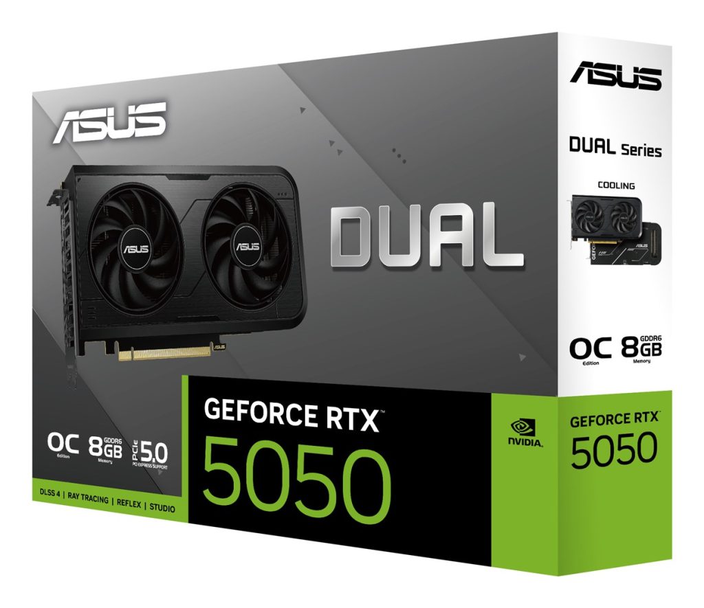 ASUS Dual NVIDIA GeForce RTX 5050 8 GB OC graphics card