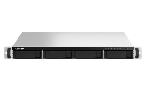 QNAP TS-464U NAS Rack (1U) Intel® Celeron® N5095 8 GB DDR4 0 TB QNAP Turbo System Aluminium, Black